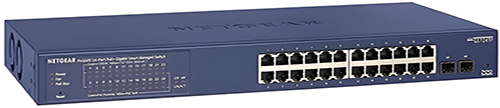 Netgear GS724TP 24-Port Gigabit Ethernet PoE+ (190W) Smart Switch with 2 SFP Ports
