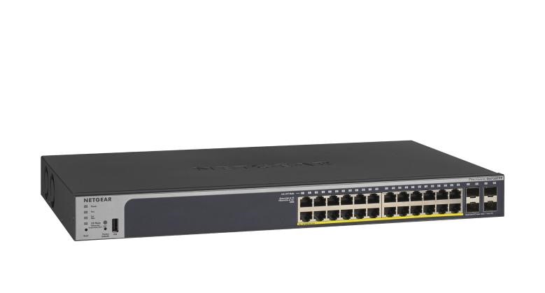 Netgear GS728TPP 24-Port Gigabit Ethernet PoE+ (380W) Smart Switch with 4 SFP Ports