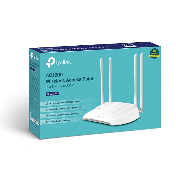 TP-LINK TL-WA1201 AC1200 Dual-Band Wi-Fi 5 Wireless Access Point