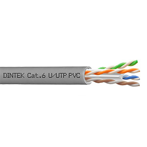 Dintek 1101-04032/1101-04007 PowerMAX500 4P Cat.6 U/UTP 23AWG PVC Cable Box - 305m (Color - Gray/Blue)