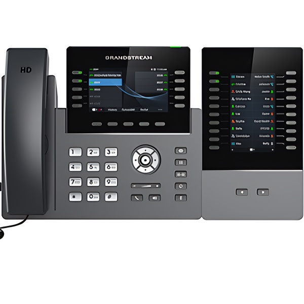 Grandstream GRP2615 IP Phone with Support 10 line keys, 16-SIP accounts and Dual-band Wi-Fi (2.4GHz & 5GHz)
