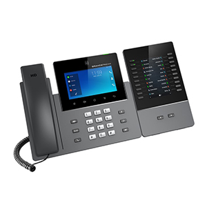 Grandstream GXV3350 IP Video Phone for Android with Support 16 lines with up to 16 SIP accounts, Capacitive Touch Screen, Dual-band Wi-Fi (2.4GHz & 5GHz)