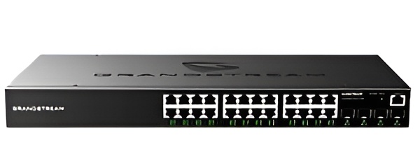 Grandstream GWN7803 Enterprise Layer 2+ Managed Network Switch with 24 x 1GigE , 4 x SFP Ports