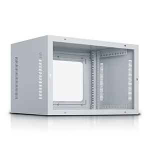 7U-600mm Depth Wall Mount Network Rack With Glass Door & Lock -  390(H)*600(D)*585(W)
