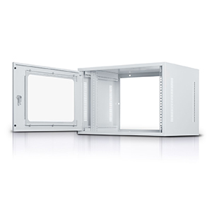 7U-600mm Depth Wall Mount Network Rack With Glass Door & Lock -  390(H)*600(D)*585(W)