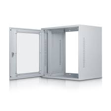 10U-425mm Depth Wall Mount Network Rack With Glass Door & Lock - 550(H)*425(D)*585(W)