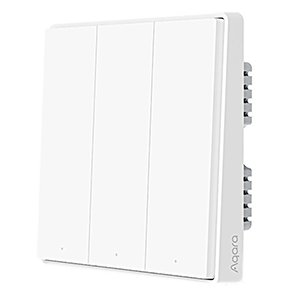 AQARA Smart Wall Switch D1 (No Neutral, Triple Rocker) Chinese version QBKG25LM