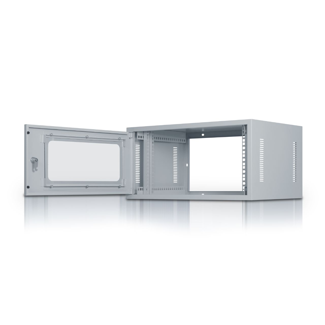 5U-425mm Depth Wall Mount Network Rack With Glass Door & Lock - 290(H)*425(D)*585(W)